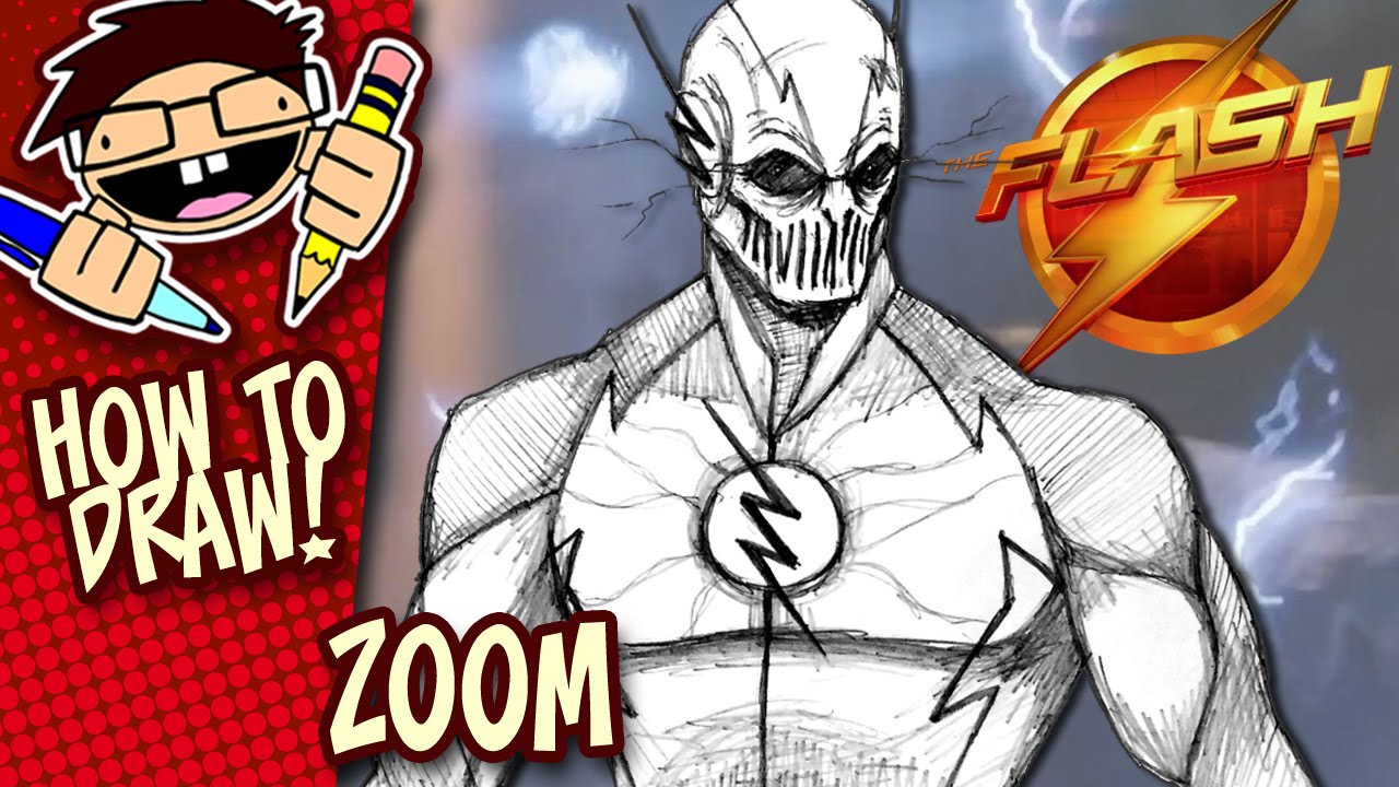 How to Draw ZOOM (THE FLASH TV SERIES) Easy Step-by-Step Tutorial