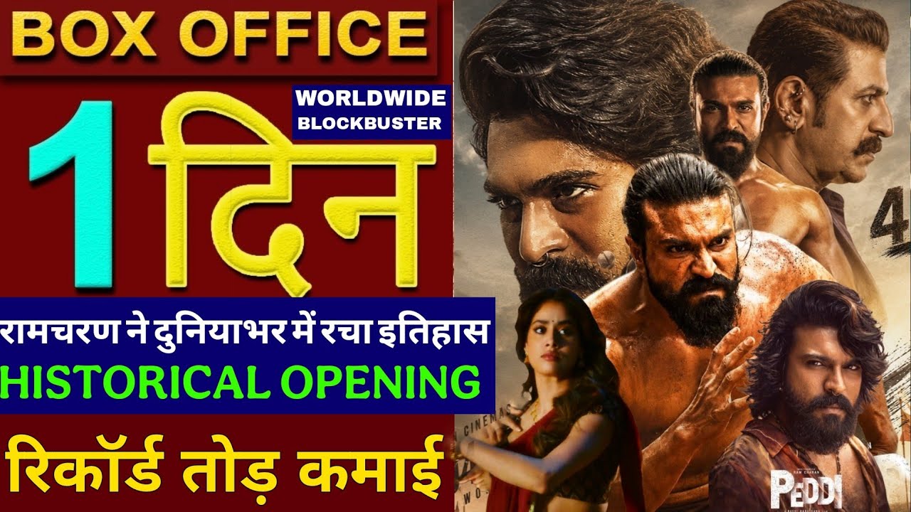 Peddi Box Office Collection, Ram Charan, Peddi 1st Day Worldwide Collection, Peddi Full Movie Hindi