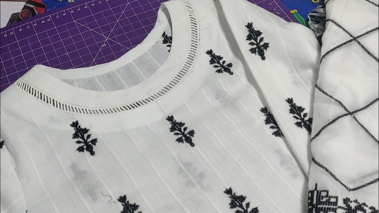 Design your own simple yet Elegant Black and white dress   #sewing