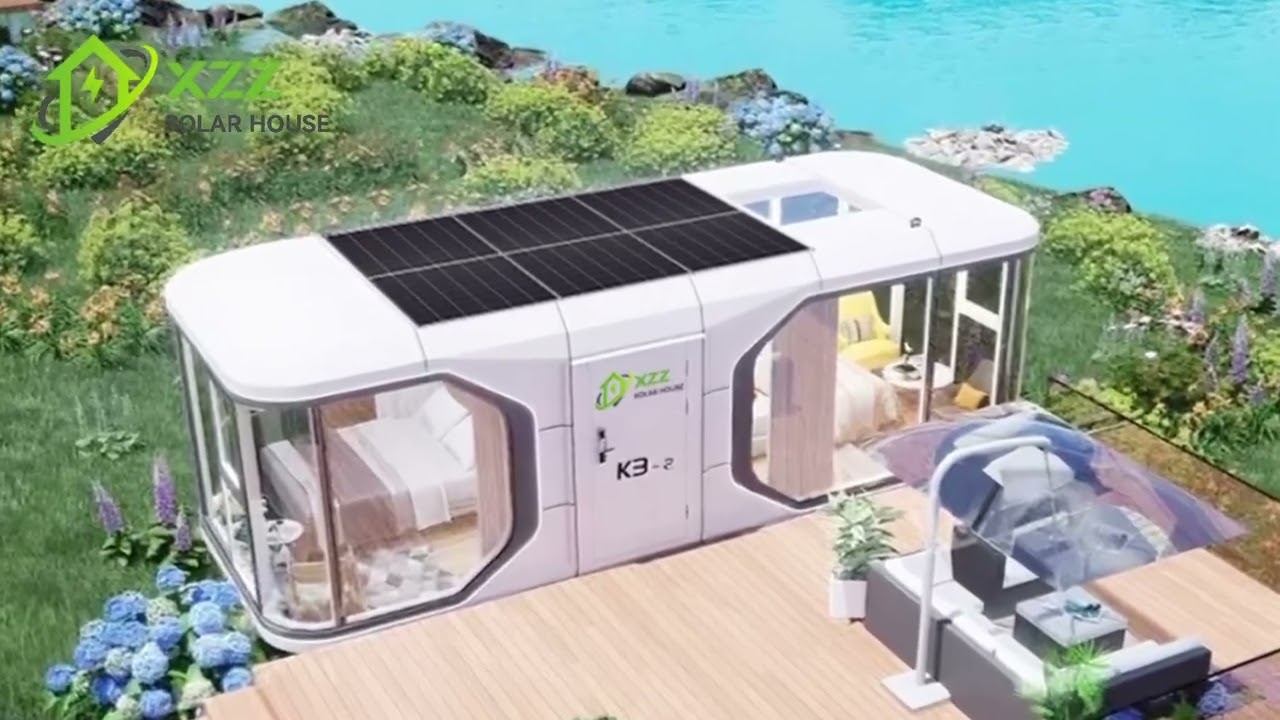#xzzenergy #solarcapsulecontsinerhouse #offgridcapsulehouse #capsulehousewithsolar #capsulehouse