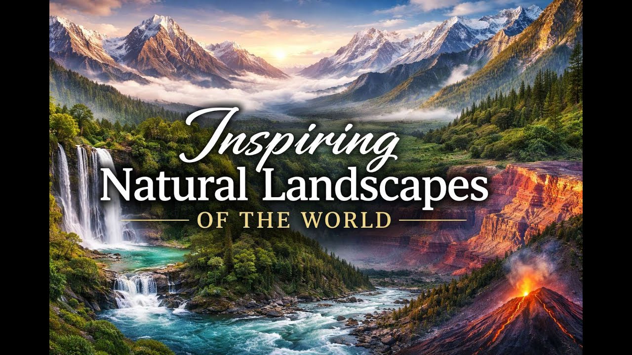 Inspiring Natural Landscapes of the World 🌍 Mountains, Rivers, Canyons & Timeless Beauty in 4K
