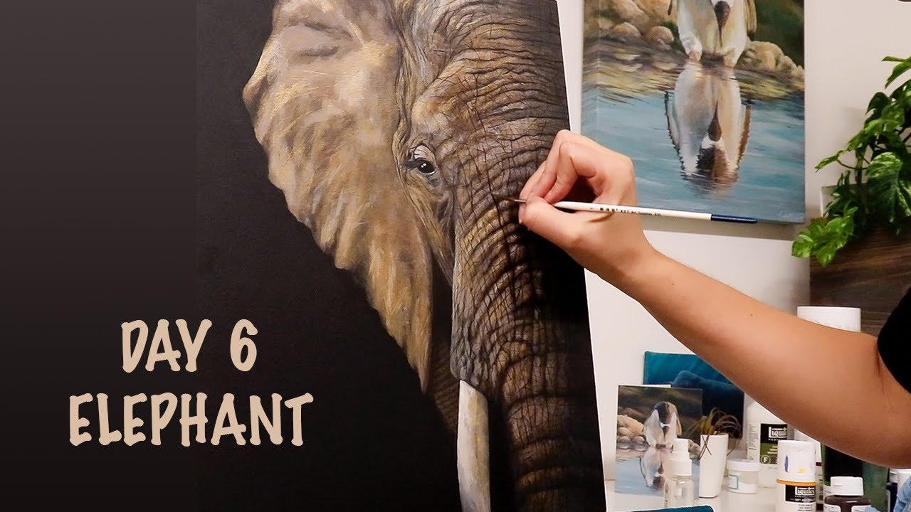 How to Paint Elephant Skin | Creating 31 Animals in 31 Days #6