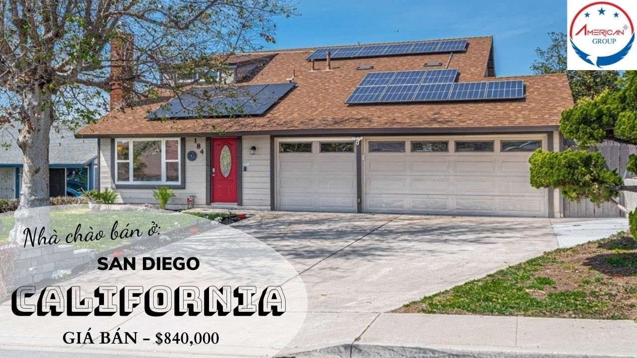 Nh&agrave; ch&agrave;o b&aacute;n tại San Diego, California | $840,000