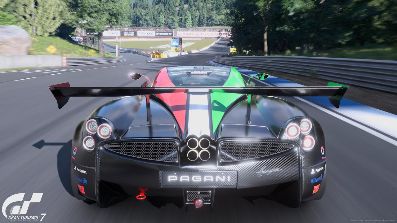Gran Turismo 7 | Pagani Huayra RM Tuned - Trial Mountain Circuit [4K PS5]
