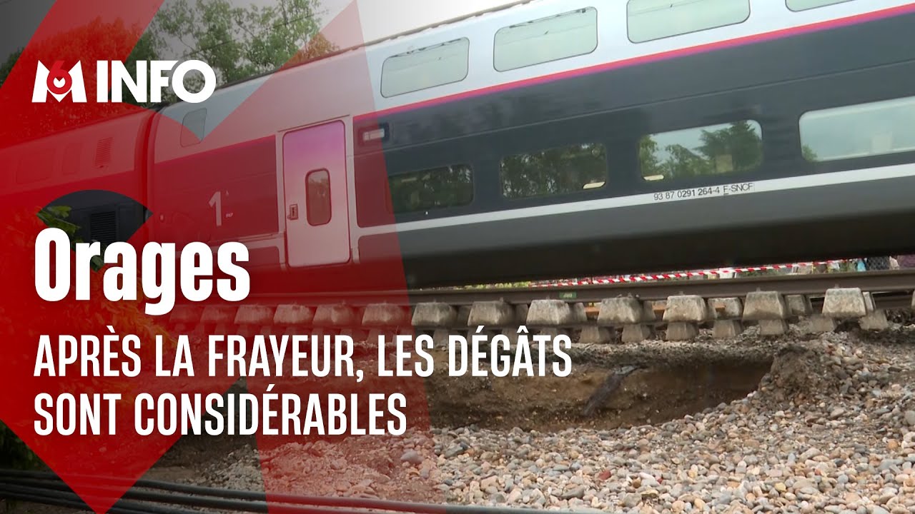 Orages : un TGV évacué et de nombreux dégâts dans le Sud-Ouest