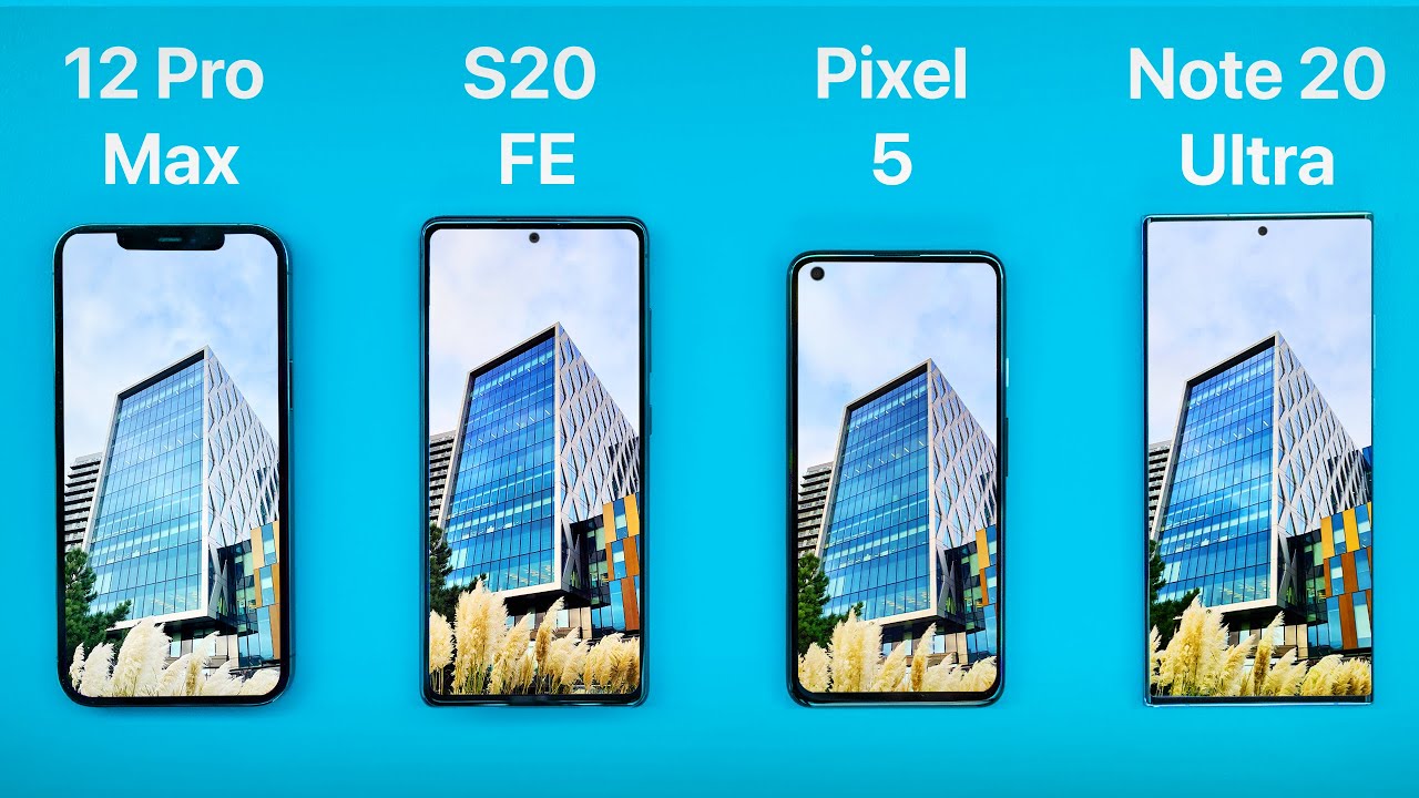 iPhone 12 Pro Max vs Note 20 Ultra vs S20 FE vs Pixel 5 - The ULTIMATE Camera Comparison!