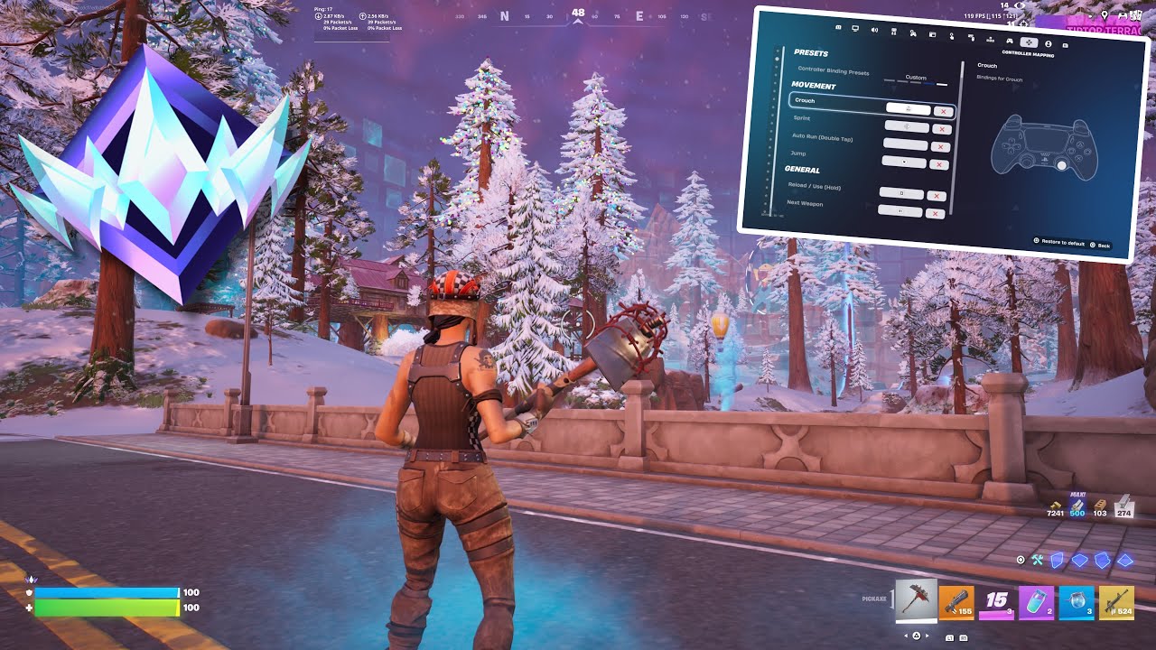 PS5 Chapter 7 Unreal Ranked Highlights + Best Controller Settings (4K 120FPS)