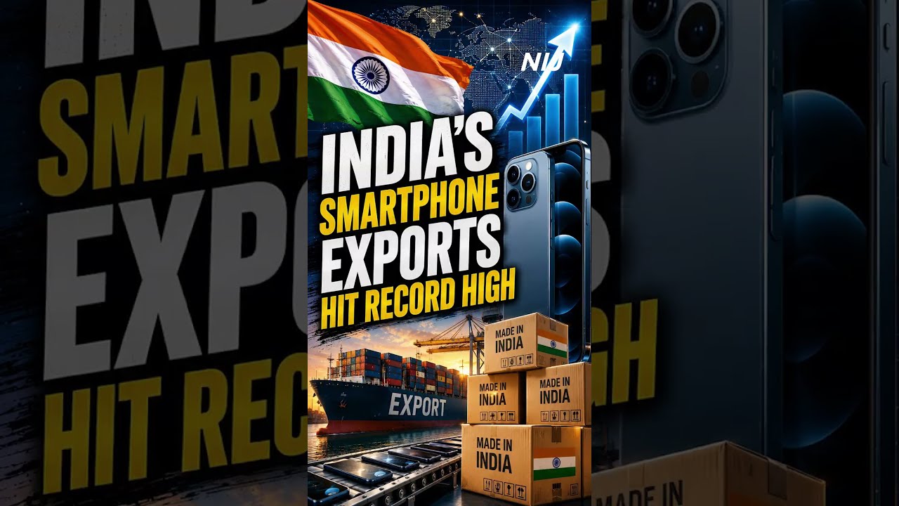 India's Smartphone exports hit record high | Make in India manufacturing boom