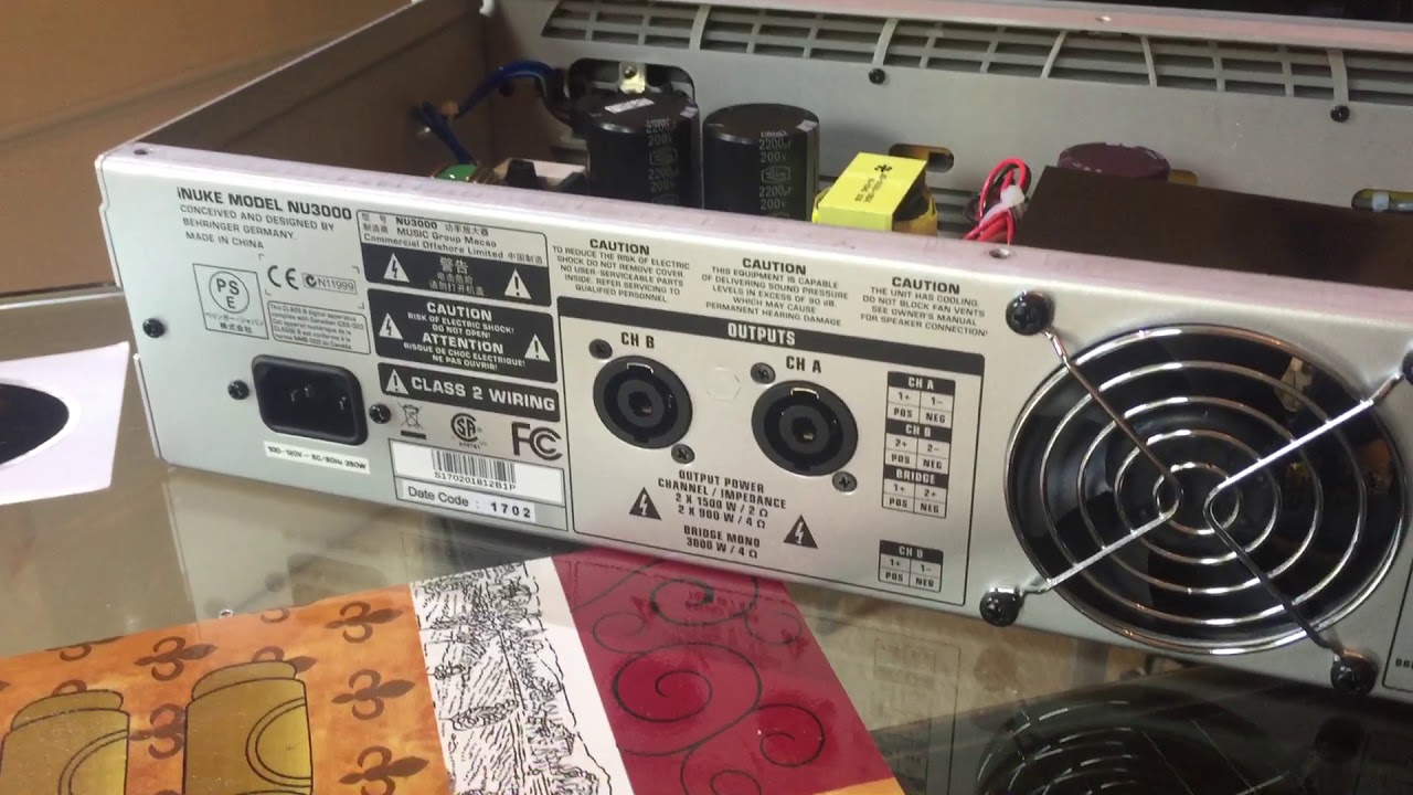 Behringer inuke3000 inside look and specifications
