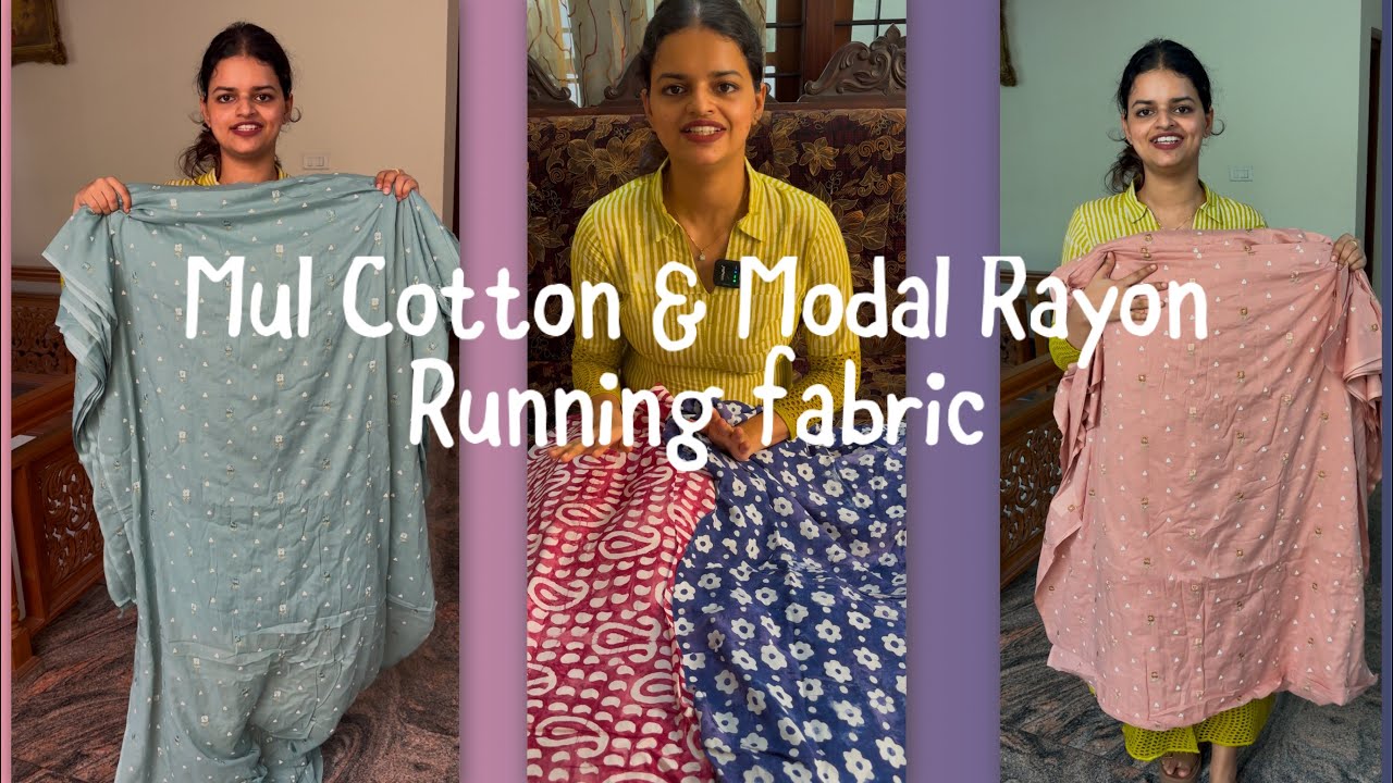 EPI 170| RUNNING MATERIALS|EMBROIDERED MUL COTTON FABRIC|MODAL RAYON@curatedvault