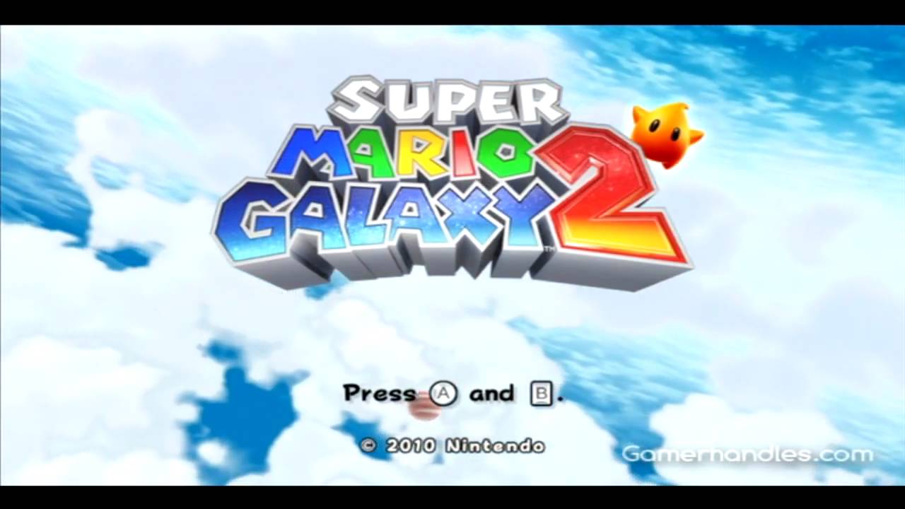 Super Mario Galaxy 2 - Title Screen