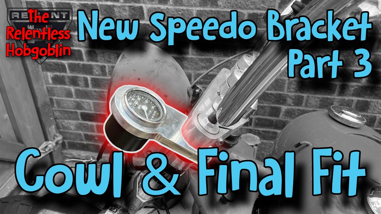 Reliant 850 Trike - New Speedo Bracket Part 3 Cowl and Final Fit