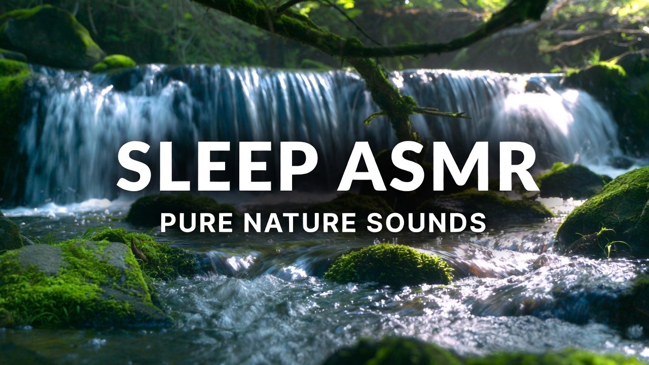 Crystal Clear Waterfall ASMR 🌊  Deep Sleep & Relaxation #nature #asmr