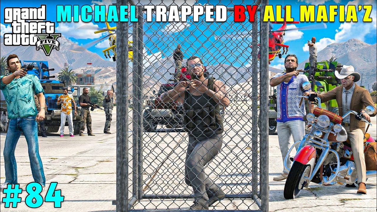 MICHAEL STUCK IN ALL MAFIAZ TRAP 😨 | GTA V GAMEPLAY #84