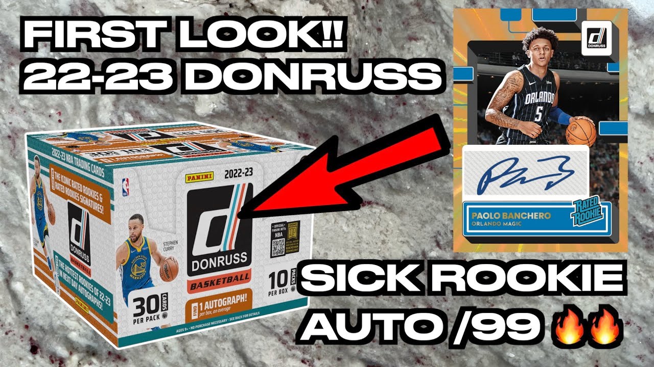FIRST LOOK!! 2022-23 Panini NBA Donruss Basketball Hobby Box TOP ROOKIE AUTO /99!! 🤩