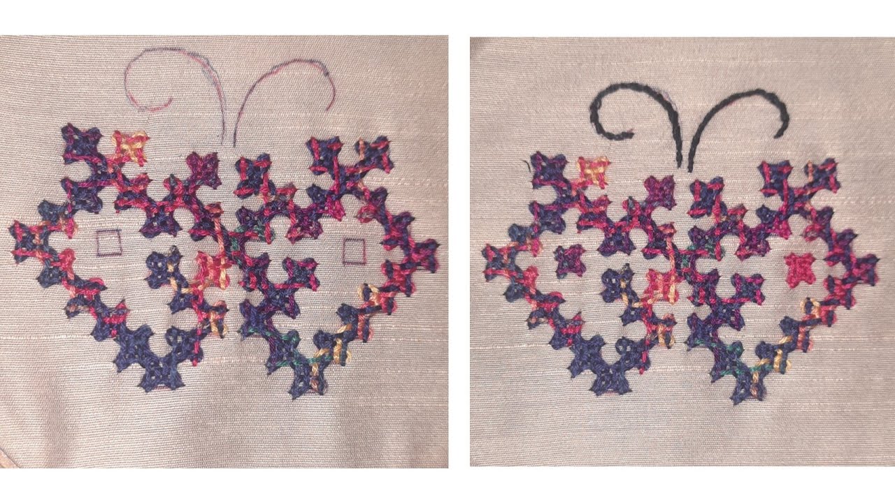 Kutch(Sindhi) Butterfly Design Part 2 Filling
