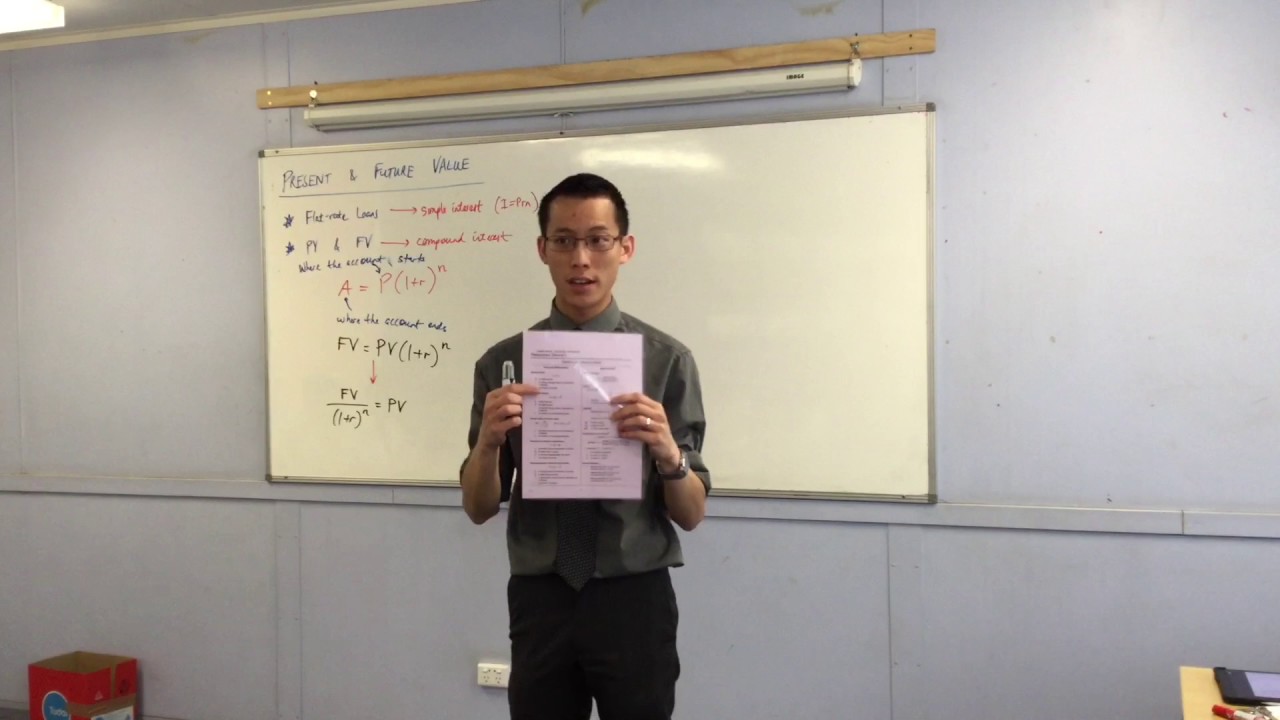 Present & Future Value (1 of 2: Deriving Present & Future Value formula from compound interest)
