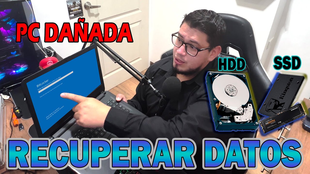 Recupera los Datos de un Disco  HDD  o SSD Formateados o Protegidos con Bitlocker ¡Tutorial fácil!