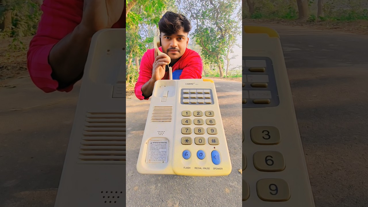 Old Retro Landline Telephone unboxing 📠#shorts