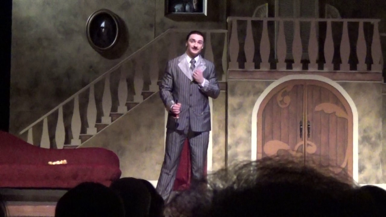 Sam Keith, 17 yrs old, as Gomez Addams singing 