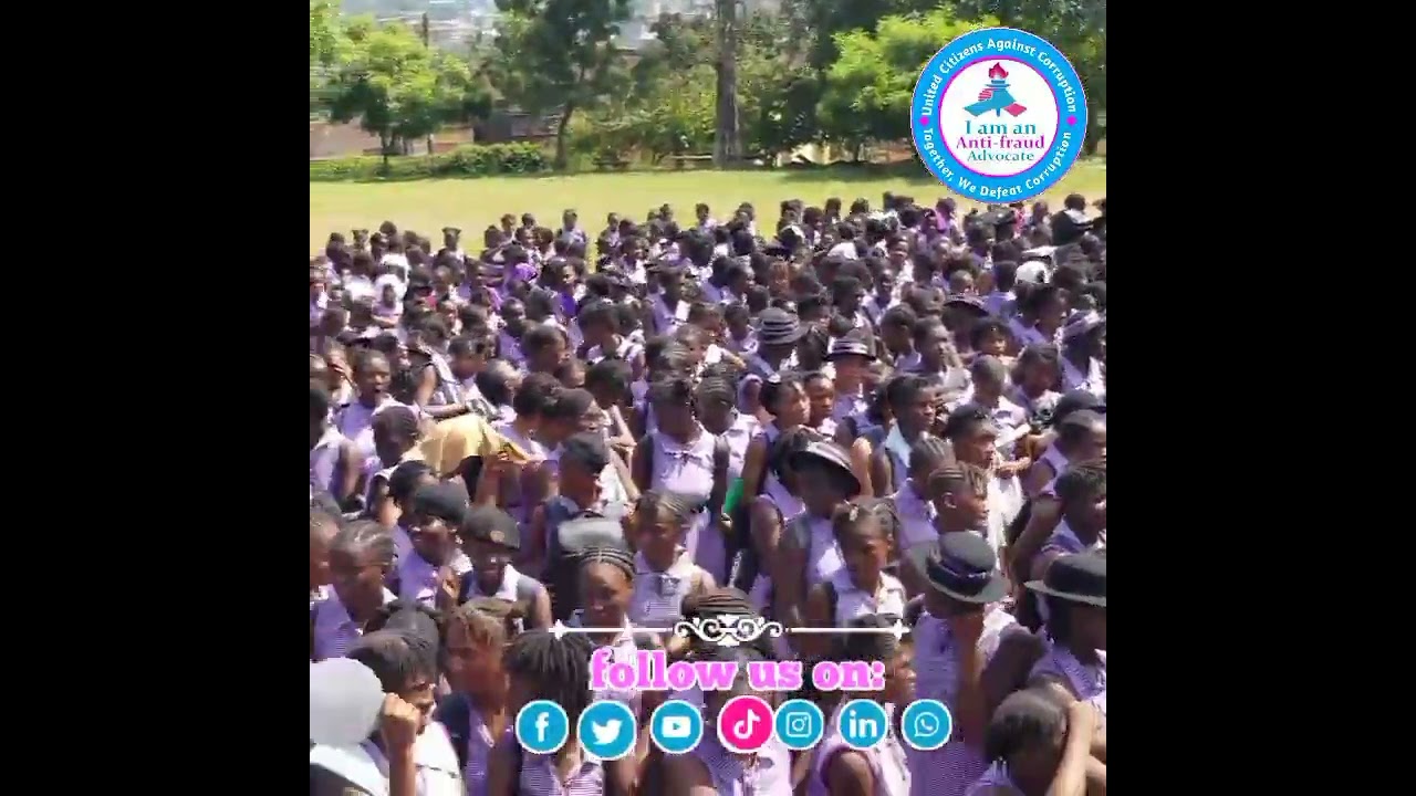 Fraud Awareness Campaign at Methodist Girl's High School. @TheACFE @TransparencyIntl