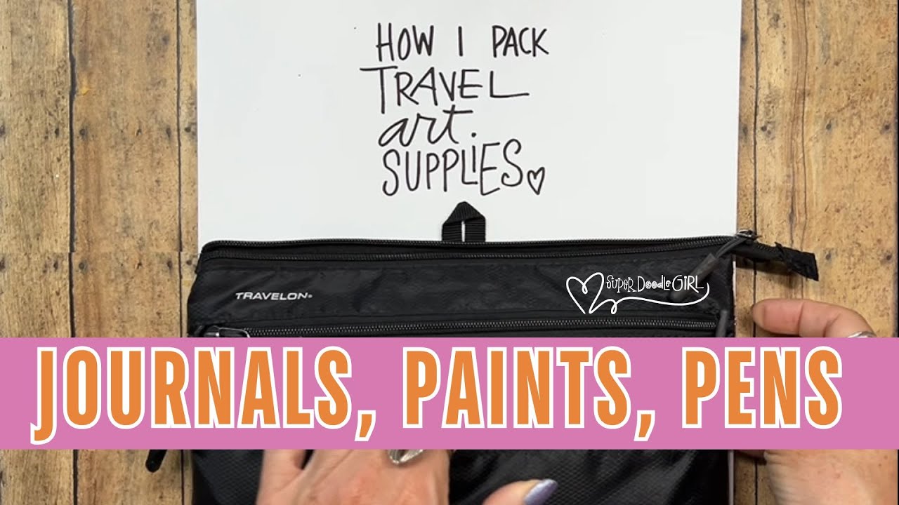 My Pared-Down Travel Art Setup | Less Stuff, More Creating
