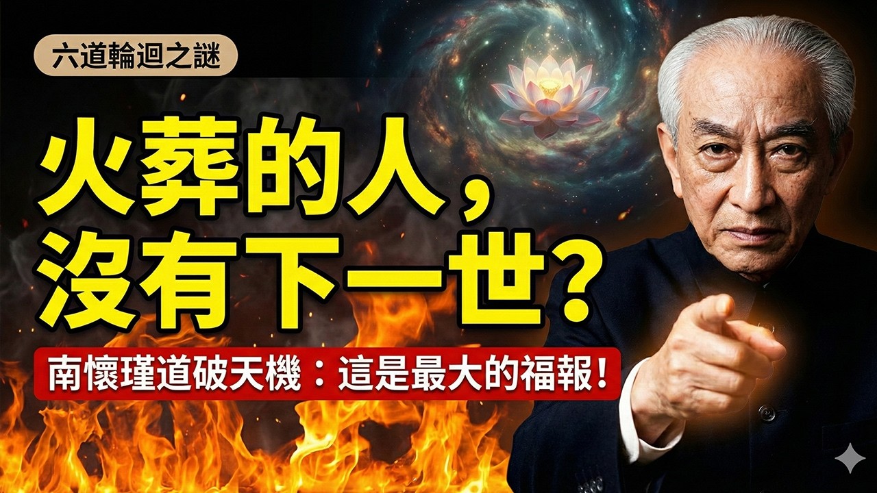 南懷瑾道破天機：原來火葬的人，根本沒有下一世了？六道輪迴的大秘密終於被揭開了！#南懷瑾 #火葬 #輪迴 #中陰身 #臨終關懷 #佛法 #南師 #生死 #超度 #因果 #業力 #國學智慧行 #六道輪迴