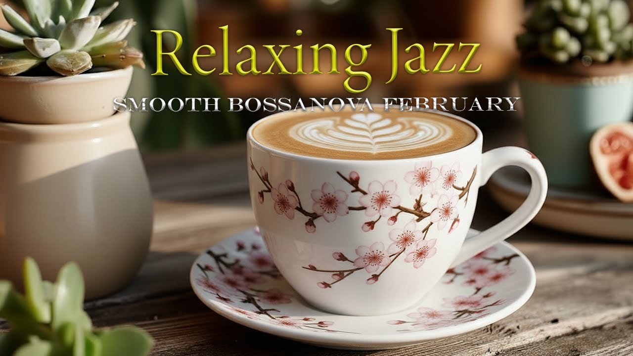 Cozy February Jazz Cafe ☕🎷 Bossa Nova for Relaxation 🎶 Smooth Instrumental Music