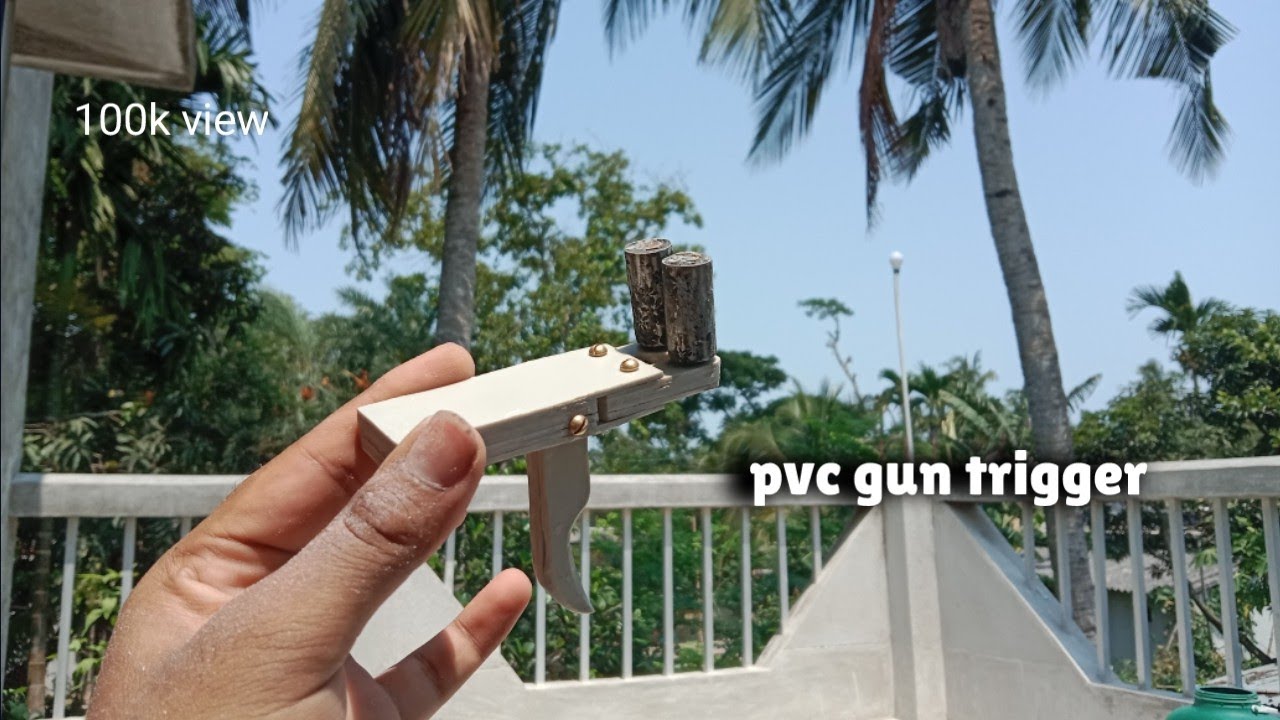 DIY slingshot rifle trigger .