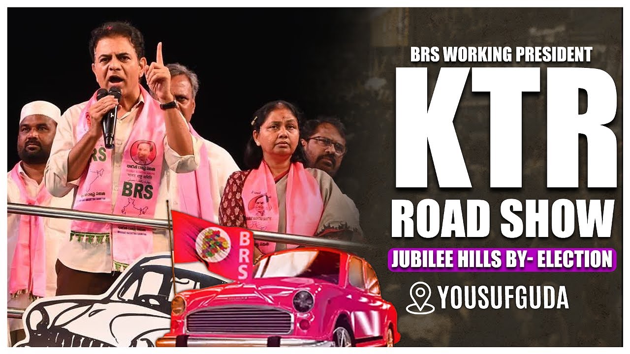 KTR Live | Road Show at LN Nagar, Yousufguda | #VoteForCar #JubileeHillsWithBRS