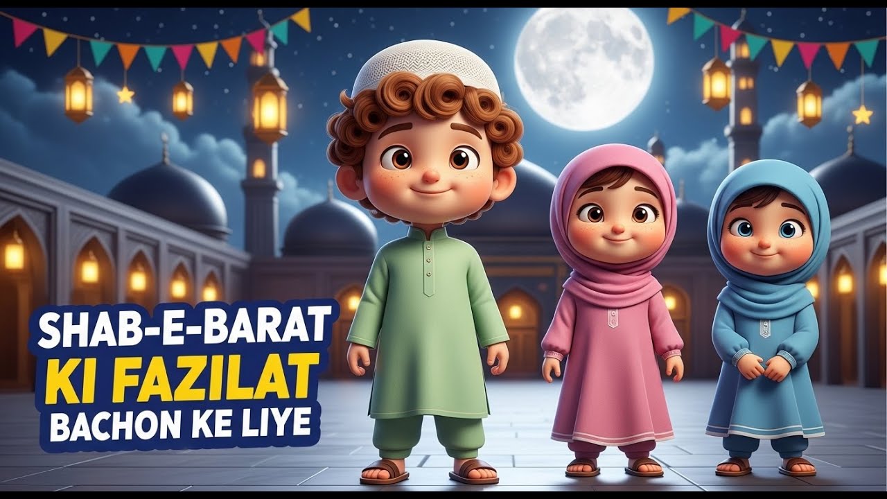 Shab-e-Barat Ki Fazilat 🌙 | Kids Islamic Story | Learn Shab-e-Barat for Children ✨ #islamicvideo