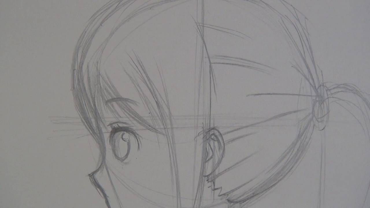 How To Draw Anime Girl Side View [Slow Narrated Tutorial]