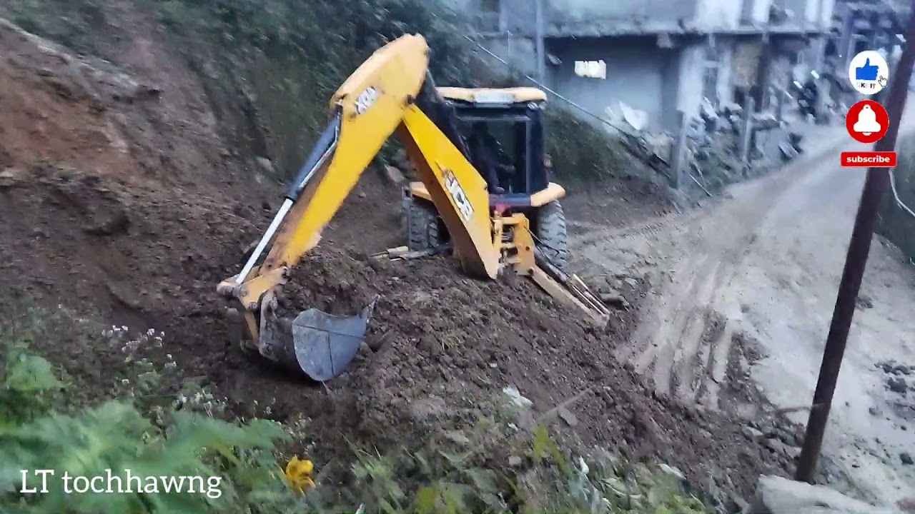 JCB 4dx leh 407tipper  work mizoram😎👍👍