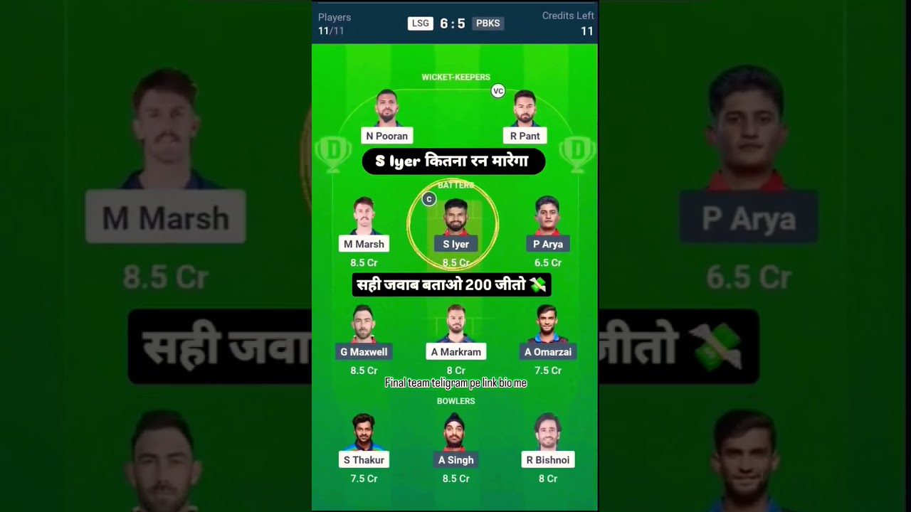 LSG vs PBKS | Match Prediction | IPL 2025 Match - 13 | LSG vs PBKS Dream Team | Lucknow vs Punjab |