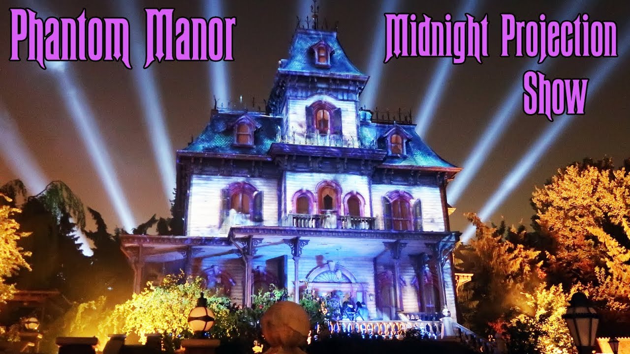 Phantom Manor Midnight Projection Show During Special Re-Opening Event at Disneyland Paris 2019