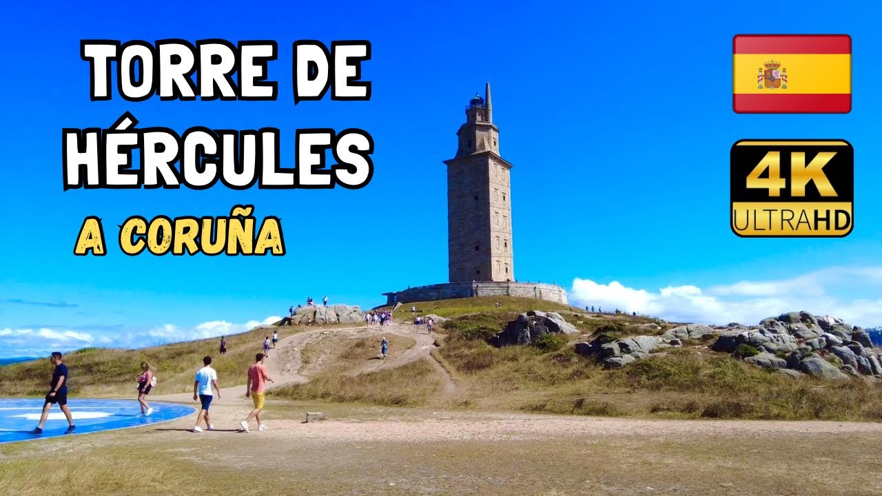 TORRE DE HÉRCULES | A CORUÑA | WALKING TOUR 4K.