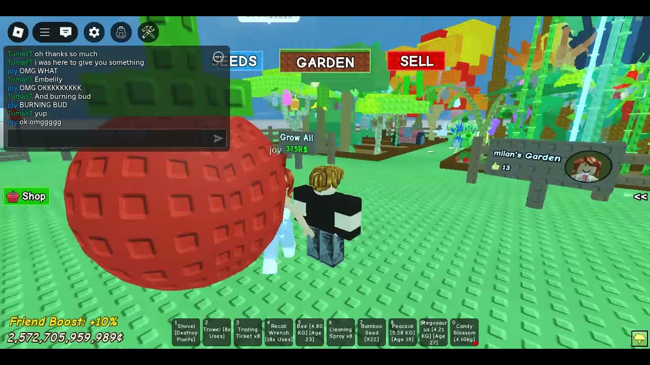 Giving the fan that commented thier username fruits