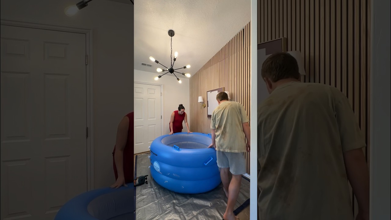 PREPPING FOR HOME BIRTH: Setting Up The Birth Pool #homebirth #birthpool #laborprep