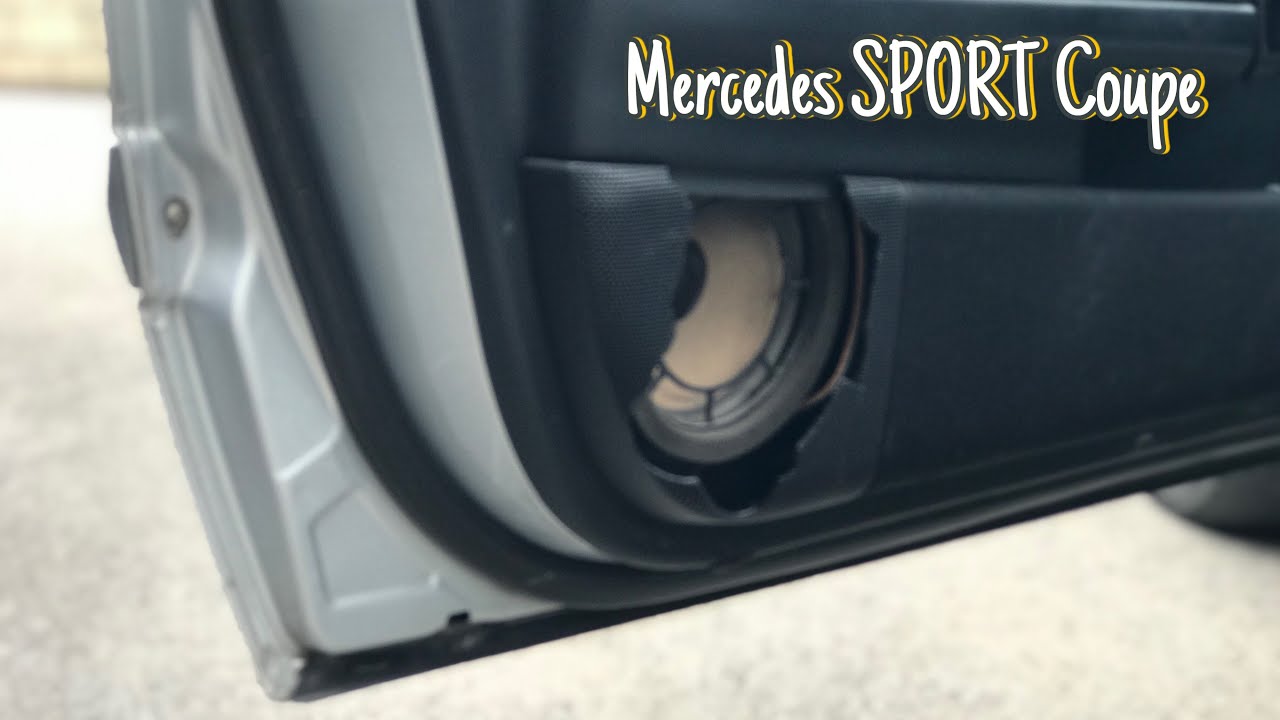 #152 MERCEDES CLASE C SPORT COUPE - Capítulo 15 - COMO CAMBIAR TAPA REJILLA ALTAVOZ 🔊