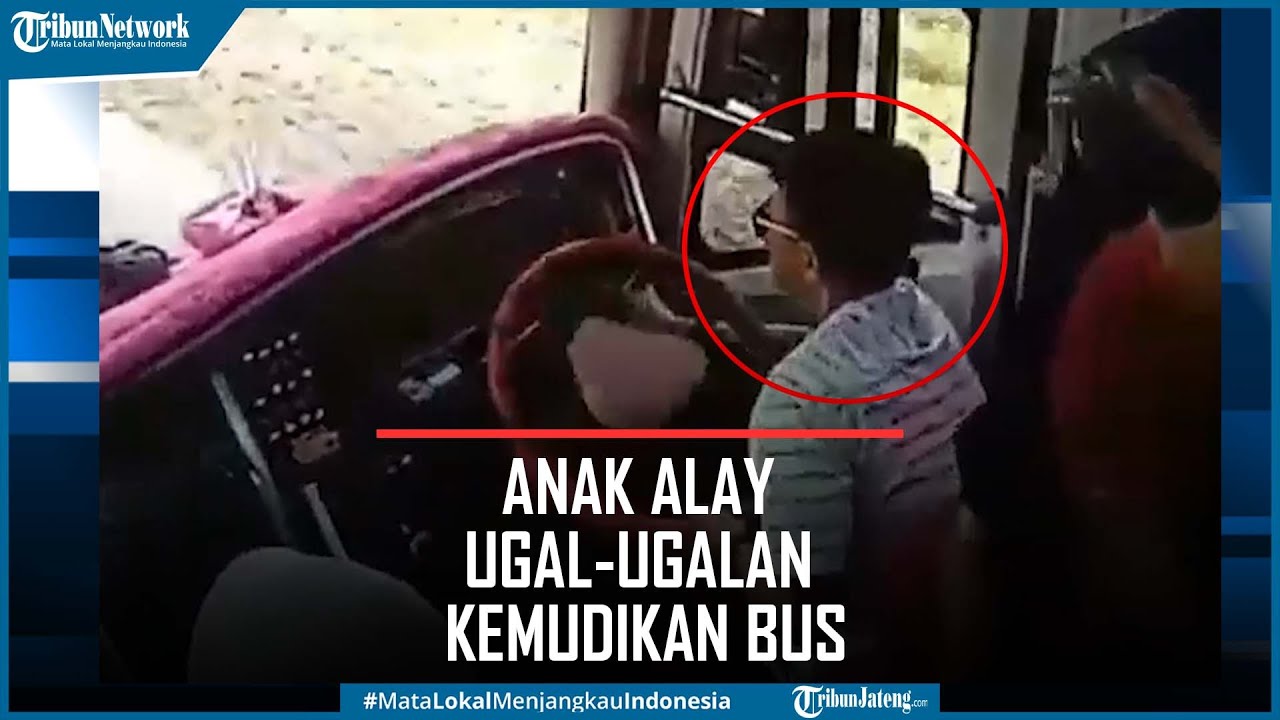 Viral Anak Alay Mania Bus Ugal-Ugalan Kemudikan Bus