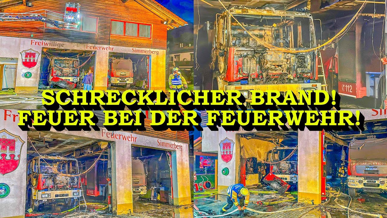 +++ FEUERWACHE IN FLAMMEN +++ LÖSCHFAHRZEUG BRENNT IM GERÄTEHAUS | INFERNO ZERSTÖRT GANZE FEUERWEHR