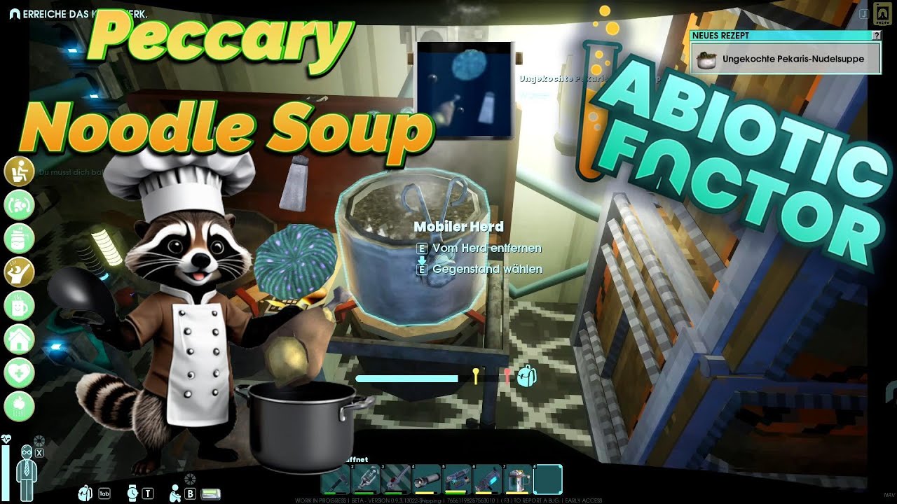 Abiotic Factor - Peccary Noodle Soup / Cooking / Pekaris Nudelsuppe