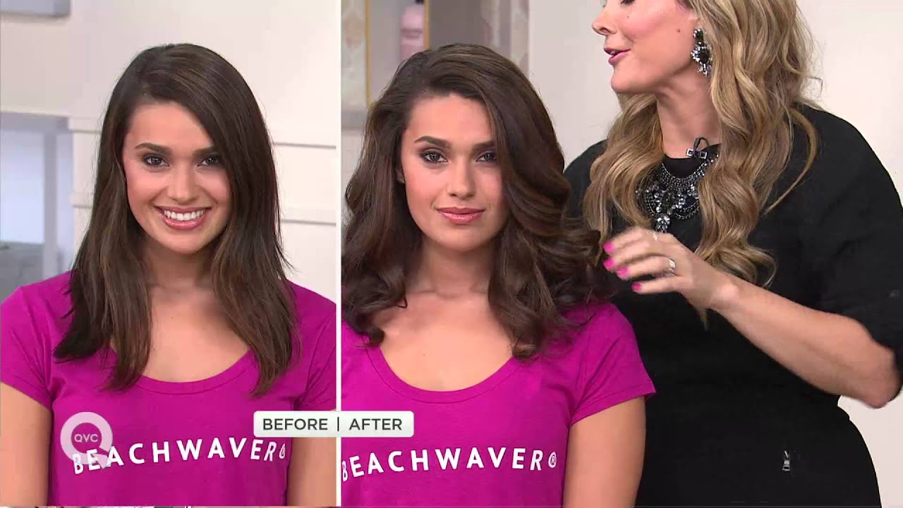 Sarah Potempa Beachwaver S1 Rotating Curling Iron w/Styling Clip with Sandra Bennett