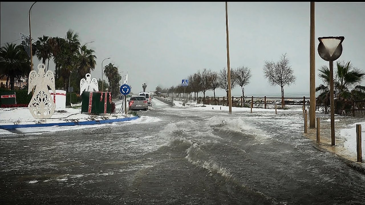 GRANIZADA EN LA AXARQUÍA                       #tormenta #granizo #lluvia #rincondelavictoria 