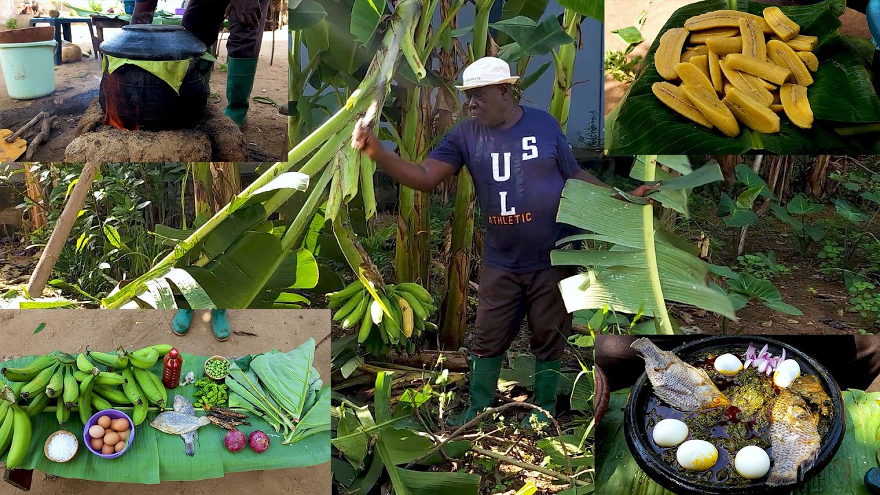 From Backyard to Pot 🌿 Grandpa Cooks Real Village Food the Traditional Way