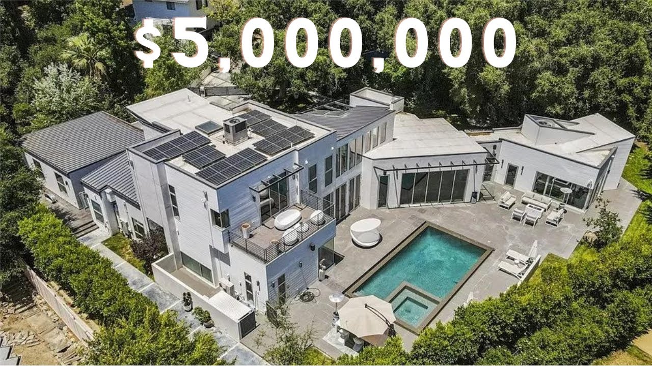 Touring a $4,999,888 Modern Luxury Home in La Canada Flintridge
