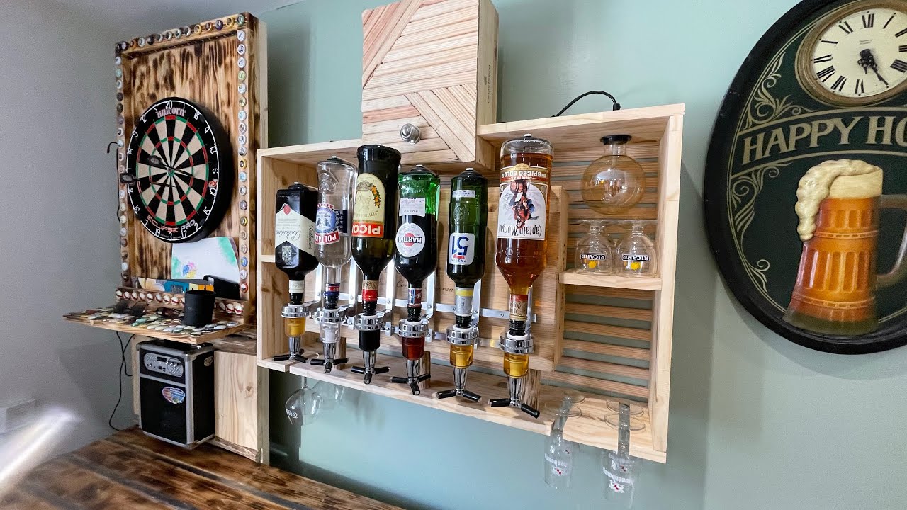 Je fabrique une &eacute;tag&egrave;re murale de bar