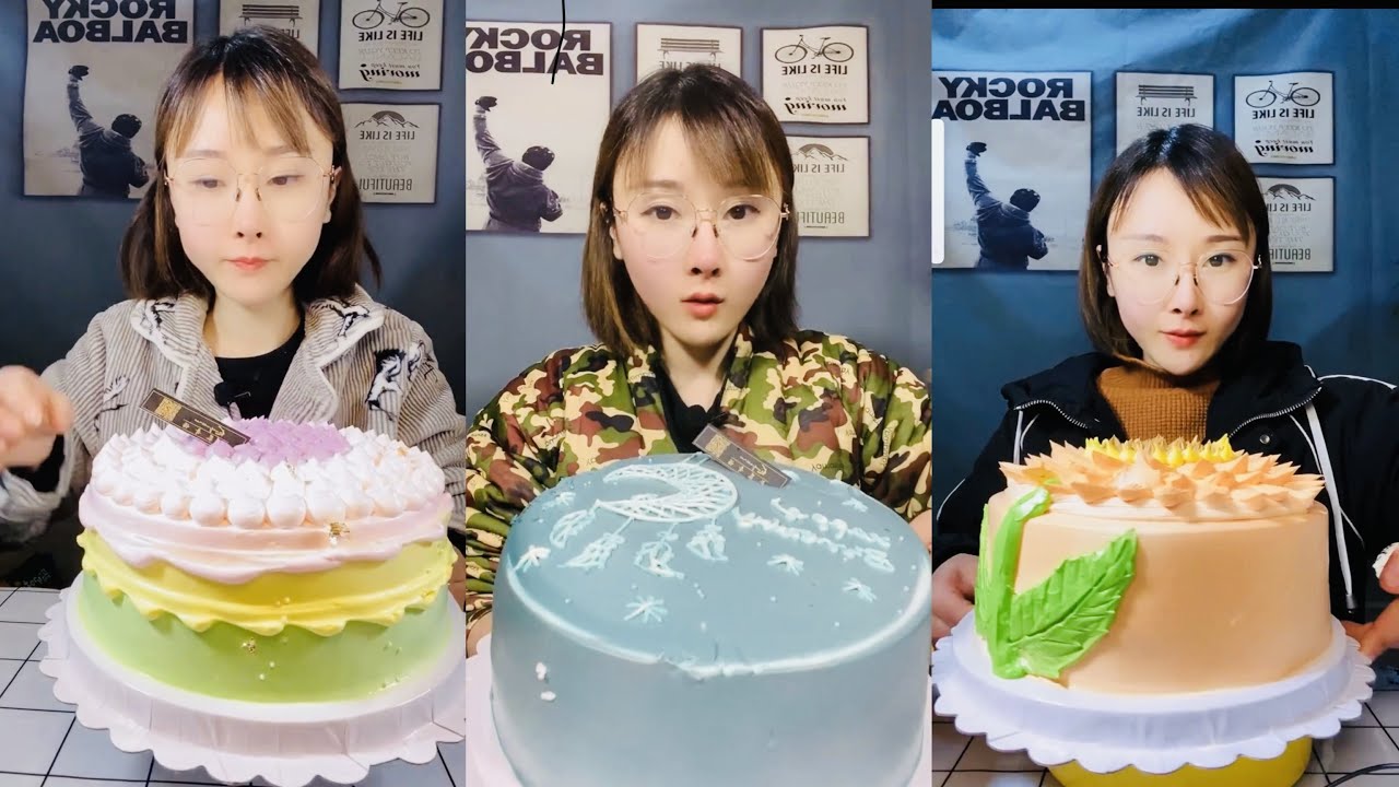 ASMR CREAMY CAKES Mukbang |먹방 | 饮食表演 | การแสดงการกิน| 食事ショー