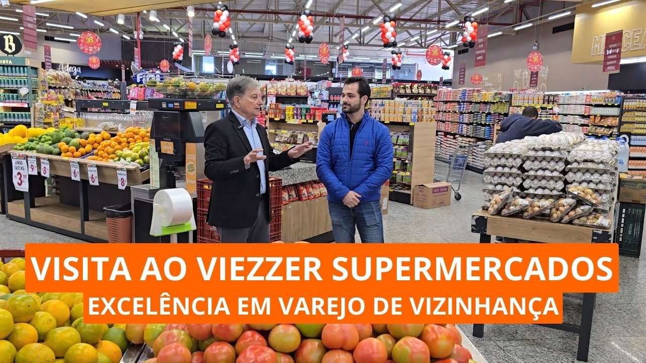 Visita ao Viezzer Supermercados: açougue, padaria, hortifrúti e mix completo em varejo de vizinhança