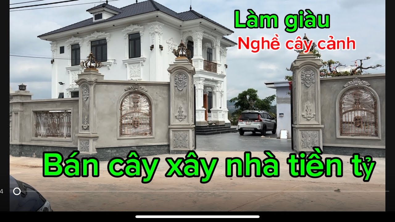 Làm giàu từ nghề cây cảnh,Bán cây xây nhà tiền tỷ.